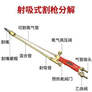 Antorcha de Corte de Cobre G01-30 100 300 con Mango Recto, Doble Interruptor, Encendido Manual de Gas Licuado, Fabricada en Shandong - Product Image 2