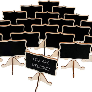 Mini carte en bois <span class=keywords><strong>petit</strong></span> tableau noir bureau Message décoration simple face <span class=keywords><strong>petit</strong></span> tableau noir jolie fille pour mariage et fête décor - Product Image 1