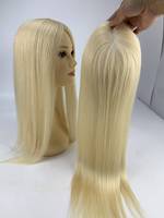 Prix de gros : Topper en dentelle HD vierge mono, cheveux humains de haute qualité, 16 pouces, densité 130%, couleur, pour femmes, durable, livraison rapide # 613