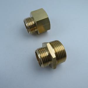 Adaptateur de raccord de tuyau d'arrosage en laiton industriel 1/2\" pour raccordement de tuyau d'arrosage à tuyau - Product Image 3