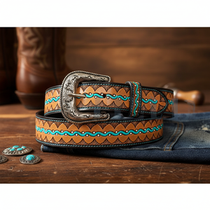 Ceintures en cuir véritable pour hommes et femmes, avec un motif de designer magnifique, un design artisanal, personnalisées, élégantes, idéales pour offrir en cadeau - Product Image 3