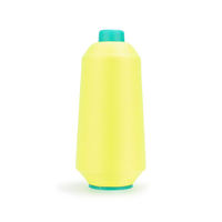 Fil de nylon 75D/2 100% polyester haute élasticité, imitation nylon, teint en masse, pour motifs et logos sur les chaussettes