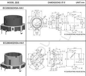 สำหรับ EC28 ฮอลโลว์เชฟท์ ฮอลโลว์เชฟท์ โรตารี่เอนโค้ดเดอร์แบบอินครีเมนทัล สำหรับใช้งานในอุตสาหกรรม  พร้อมเอาต์พุต 1V  แบบติดตั้งบน PCB - Product Image 5
