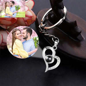 <span class=keywords><strong>Llavero</strong></span> personalizado con proyección de fotos, <span class=keywords><strong>llavero</strong></span> de proyección de corazón con 100 idiomas para el día de la madre - Product Image 6