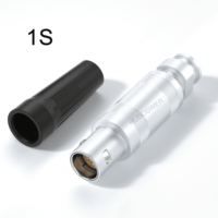 Connecteur circulaire multipolaire compatible Lemo FFA, série 1S, unipolaire triaxial, 650 250 275, inserts étagés, contact multipolaire 2-6 broches