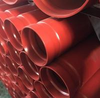 Tuyau d'hydrant d'incendie de 4 pouces, équipements et tuyaux de lutte contre l'incendie Q345 20 #   Tube en acier thermolaqué