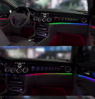 Kit d'éclairage d'ambiance pour Mercedes Benz CLS W218 2012-2017 |   Kit de garniture de porte à 29 LED effet arc-en-ciel avec contrôle par application pour W218 (retrofit)