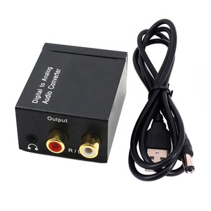 Convertidor de Audio <span class=keywords><strong>Digital</strong></span> a analógico para coche de 3,5mm con amplificador IC entrada Coaxial de fibra óptica a decodificador de Audio de salida analógica para Hi-Fi - Product Image 2