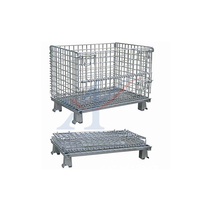 Cage à palettes en treillis métallique galvanisé en acier empilable industrielle personnalisée