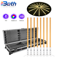 Projecteurs LED rechargeables 360 degrés RGBWA 5-en-1 étanches IP65 à activation sonore et contrôle par application pour scène DJ