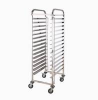 Équipement de cuisine commerciale multi-usages en acier inoxydable plaque à tarte chariot support de support de casserole pour la cuisson hôtel Restaurant approvisionnement