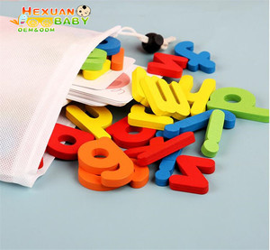 Giochi di Scramble di Parole 26 Lettere dell'Alfabeto Inglese Apprendimento Precoce Esercizi di Ortografia per Bambini Giocattoli in Legno - Product Image 4
