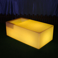 Table de bar lumineuse personnalisée avec logo, haute qualité, pour discothèque, pub, 16 couleurs RGB, étanche IP65, télécommande, table de bar illuminée