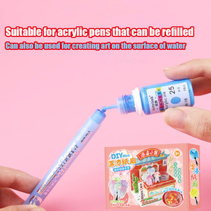 Juego de botellas de plástico de tinta de recarga de marcador acrílico a base de agua ecológico <span class=keywords><strong>para</strong></span> pintura de arte DIY y expresión artística - Product Image 4