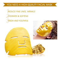 Masque facial en gel d'or 24 carats naturel, anti-âge, anti-rides, hydratant, masque facial en poudre de collagène cristallin
