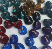 Ensemble de dés polyédriques Magicraft personnalisés en résine écologique, bois, acrylique et métal avec logo personnalisé D20 pour jeux DND, 7-9 pièces
