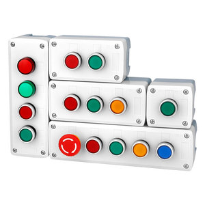 <b>Push</b> <b>Button</b> <b>Switch</b> Box Plastic IP65 Waterproof Start Stop Emergency Control With Laser Engraving Custom Text - Product Image 4