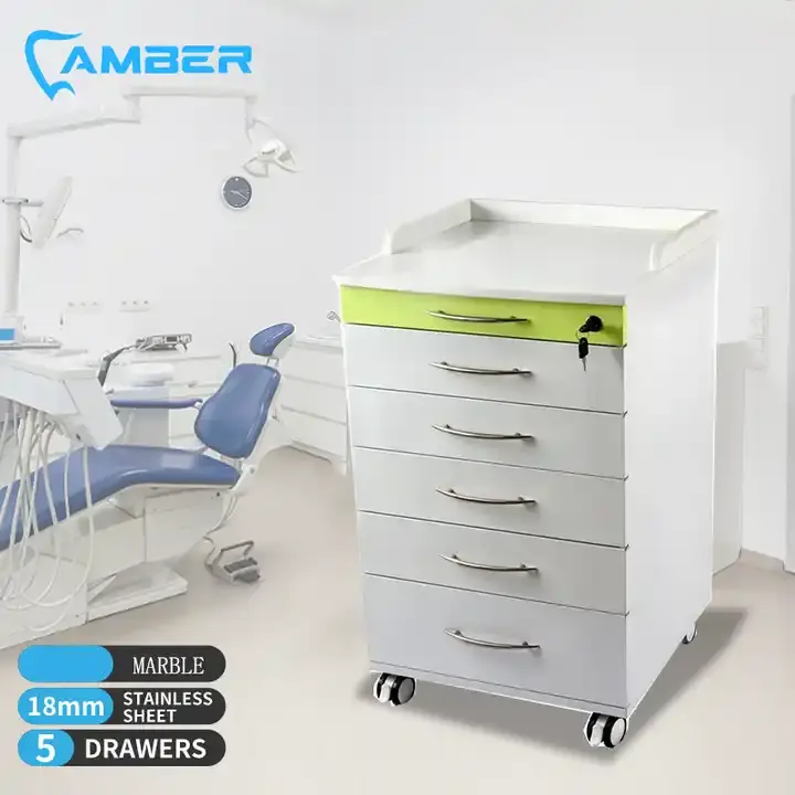 Cor verde Dental Supply Furniture personalizado gabinete clínica odontológica