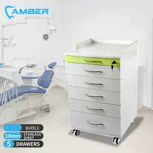 Yeşil renk diş tedarik mobilya özelleştirilmiş diş kliniği kabine