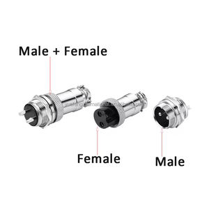 CE ROHS ขั้วต่อแผงลวดด่วนสำหรับ GX20การบินวงกลม GX20ตัวผู้ตัวเมีย2 3 4 5 6 7 8 9 10 12Pin ปลั๊กอะแดปเตอร์แบบก้น - Product Image 2