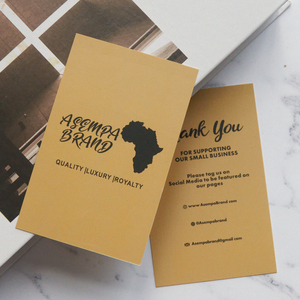Custom Printed logo Luxury Paper Business Name <strong>Card</strong> Thank You Greeting <strong>Card</strong> for Small Business - Product Image 3
