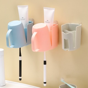 <span class=keywords><strong>Porte</strong></span>-gobelet à dents Support de rangement pour <span class=keywords><strong>brosse</strong></span> à dents électrique <span class=keywords><strong>Porte</strong></span>-gobelet à dents multifonctionnel mural sans poinçon - Product Image 6