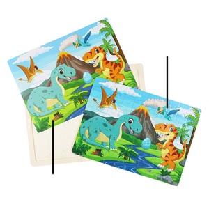 Rompecabezas de dinosaurio de madera 60 piezas rompecabezas juguetes madera <span class=keywords><strong>Dino</strong></span> rompecabezas para niños Juego de cerebro educativo temprano - Product Image 4