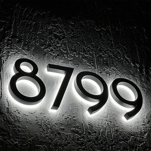 I numeri civici del segno elettronico dell'edificio dell'appartamento hanno condotto il segno illuminato - Product Image 6