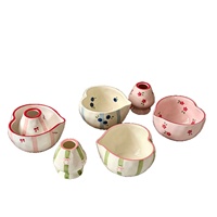 Support en céramique pour fouet à matcha, design cœur, pour la cérémonie du thé japonaise traditionnelle