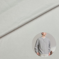 Tela Jacquard de Punto con Burbujas de Diamante 3D, 96% Poliéster, 4% Elastano, para Camisetas Casuales y Sudaderas para Hombre