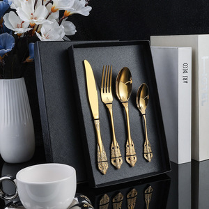 Cổ Điển Thép Không Gỉ Flatware Thiết Lập Phương Tây Dao Kéo Cho Các Bên-Bao Gồm Bít Tết Dao Muỗng Nĩa Phong Cách Phương Tây - Product Image 5