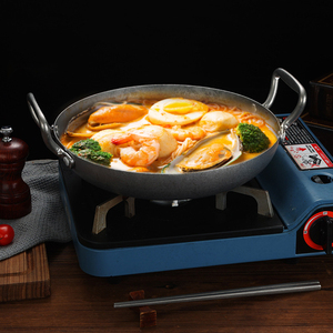 Marmite de cuisson commerciale moderne en acier inoxydable 304, style <span class=keywords><strong>vintage</strong></span>, pour fruits de mer, avec deux poignées, compatible induction - Product Image 4