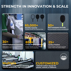 Raqueta de Pádel de Fibra de Carbono con Sistema de Orificios Inteligentes de Alta Calidad, Logotipo Personalizado, Precio de Fábrica, Fabricante OEM AMA - Product Image 6