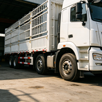 3-assige hekwerkoplegger 40-60 ton vrachtoplegger voor transport van algemene goederen en landbouwproducten