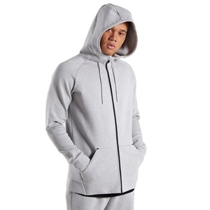 Haute qualité 100% coton hommes classique sweats à capuche imprimé à carreaux à manches longues polaire poche zippée personnalisé grande taille automne - Product Image 1