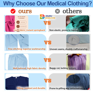 Uniformes Quirúrgicos para Hospital, Ropa <span class=keywords><strong>de</strong></span> <span class=keywords><strong>Trabajo</strong></span> para Médico, <span class=keywords><strong>Enfermera</strong></span>, Dentista, Invierno y Verano, Modelo Talla XL - Product Image 2
