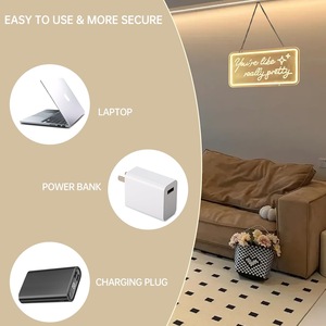 Insegna al Neon 'You're Really Pretty' Dimmerabile con Alimentazione USB, Luce da Comodino con Gancio Adesivo, Decorazione Murale al Neon per Camera da Letto di Ragazze Adolescenti - Product Image 6