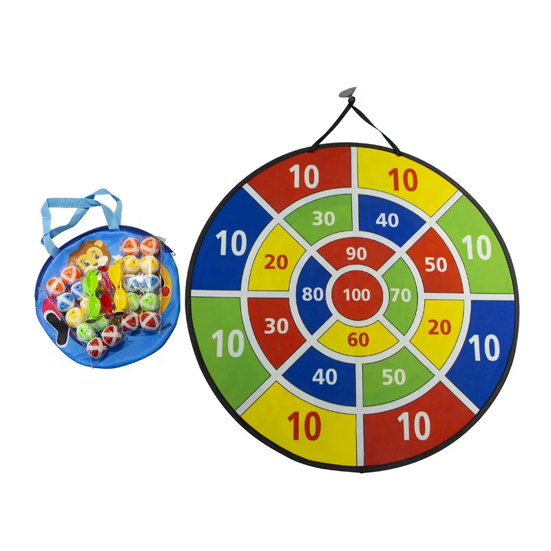 Jogo de dardos personalizado para crianças, jogo de tecido de 29 polegadas com bolas pegajosas, jogo de dardo de venda imperdível
