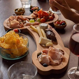 Nicro Plato <span class=keywords><strong>de</strong></span> Madera Ecológico y Creativo para Fiestas <span class=keywords><strong>de</strong></span> <span class=keywords><strong>Despedida</strong></span> <span class=keywords><strong>de</strong></span> <span class=keywords><strong>Soltera</strong></span>, Artículos para el Hogar, Plato para Aperitivos, Graduación - Product Image 6