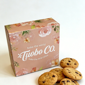 Caja de Embalaje <span class=keywords><strong>para</strong></span> Llevar de Pastelería, Galletas de Chocolate, Postres y Pan, con Logotipo Personalizado, Linda Caja de Papel <span class=keywords><strong>para</strong></span> Alimentos - Product Image 1