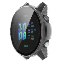 Protector de Pantalla de Vidrio Templado y Funda para Reloj Garmin Forerunner 170 970 570 255 965 955 165 265