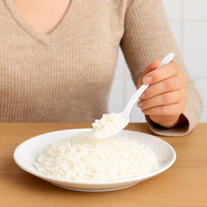 1000 di plastica riutilizzabile usa e getta cucchiai di colore bianco 16.5cm di lunghezza - Product Image 3