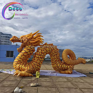 Tùy chỉnh quảng cáo inflatables động vật sản xuất sự kiện Trung Quốc phong cách <span class=keywords><strong>Inflatable</strong></span> rồng vàng - Product Image 5