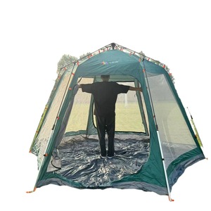 Carpa Hexagonal de Apertura Automática para 6 Personas, Tela Oxford Impermeable, Carpa de Camping para Exteriores - Product Image 5