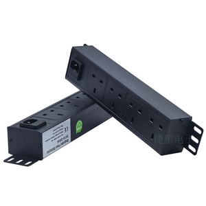 PDU Estándar <span class=keywords><strong>del</strong></span> Reino Unido con Enchufe de Alimentación IEC C14, Portafusibles con Dos Fusibles 10A250VAC - Product Image 5