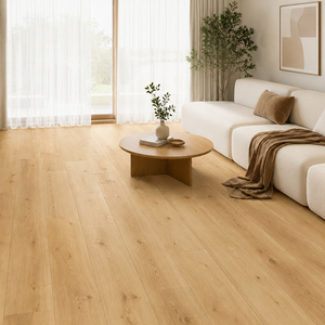 Piso de Madera de Roble Blanco Natural, Piso Compuesto de Madera Sólida Resistente al Agua para Decoración del Hogar - Product Image 1