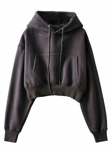 Sudadera con Capucha para Mujer, Manga Larga, Otoño Invierno, Ropa de Calle, Logotipo con Transferencia Térmica, OEM - Product Image 6