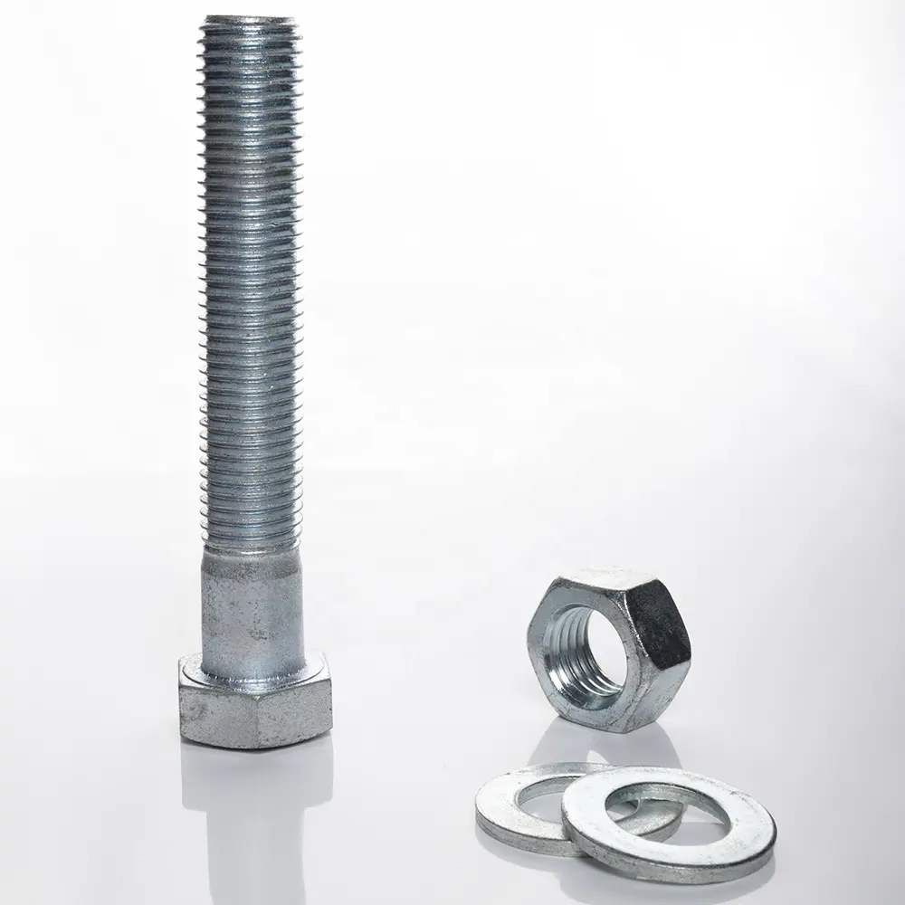 Pntek SS 304 316 Stainless steel Bolts and Nuts Class 8.8 Galvanized Plated Hex Bolts And Nuts Washer