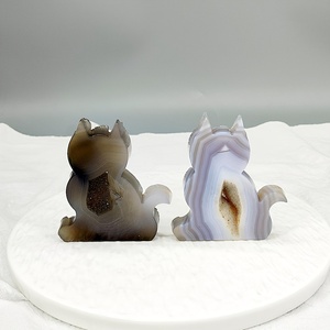 Wholesale Agate Geode Cat Play with Ornament Perfect for Valentine'S Day Christmas Easter New Year'S <b>Gifts</b> - Product Image 2