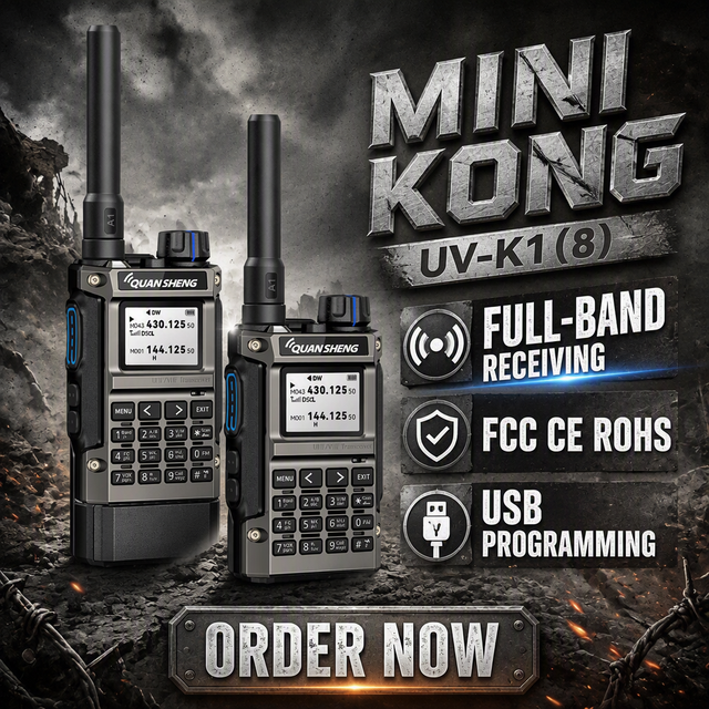 UV-K1(8) FCC CE ROHS 5W Dual Band Two Way Radio Stay Connected When It Matters Most